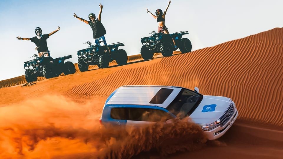 Dubai:Safari, Quad Bike, Camel Ride & Camp